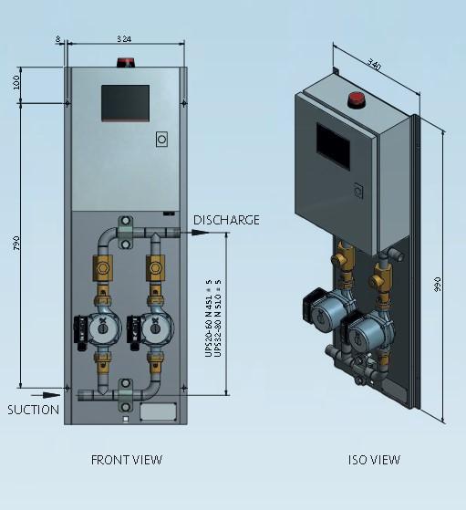 Rediset Dual Water Circulator UPS20-60N Deluxe System | Pumpserv